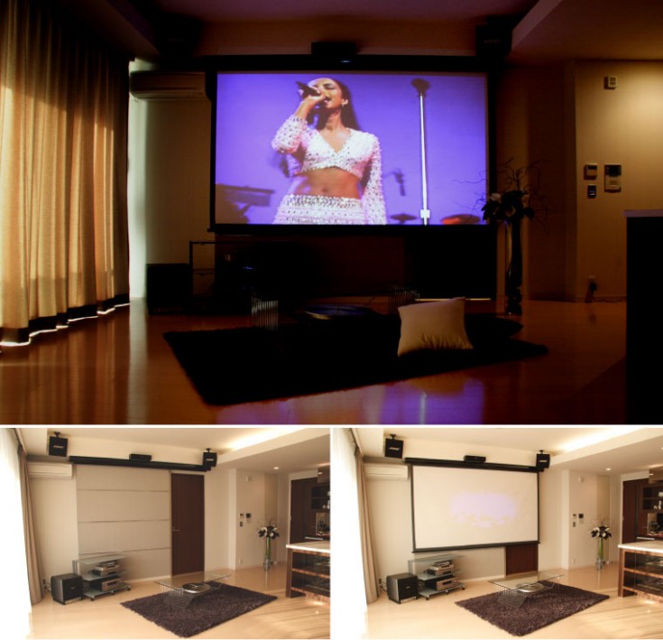 N様宅のホームシアター サウンドビジョン